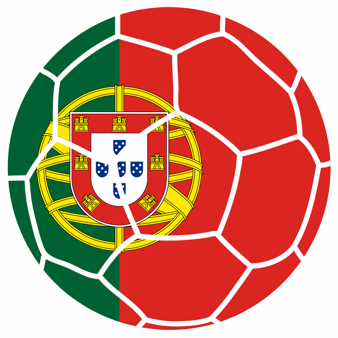 Portugal Football Flag Men's T-Shirt | Classic Crew for Fans