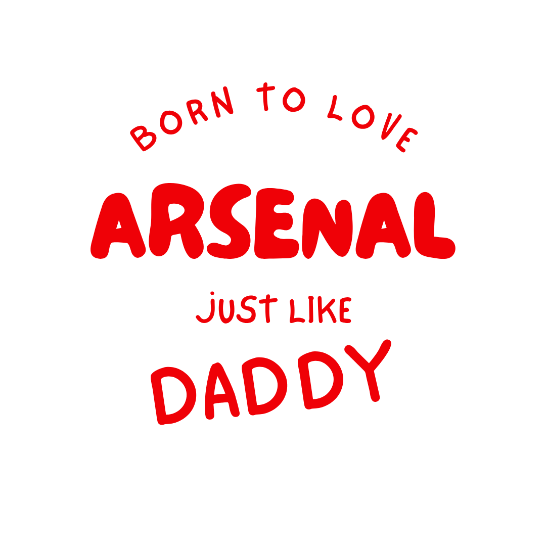 Kid's Born to Love Arsenal T-Shirt | Young Gunners Crew Neck - Future Arsenal Legend
