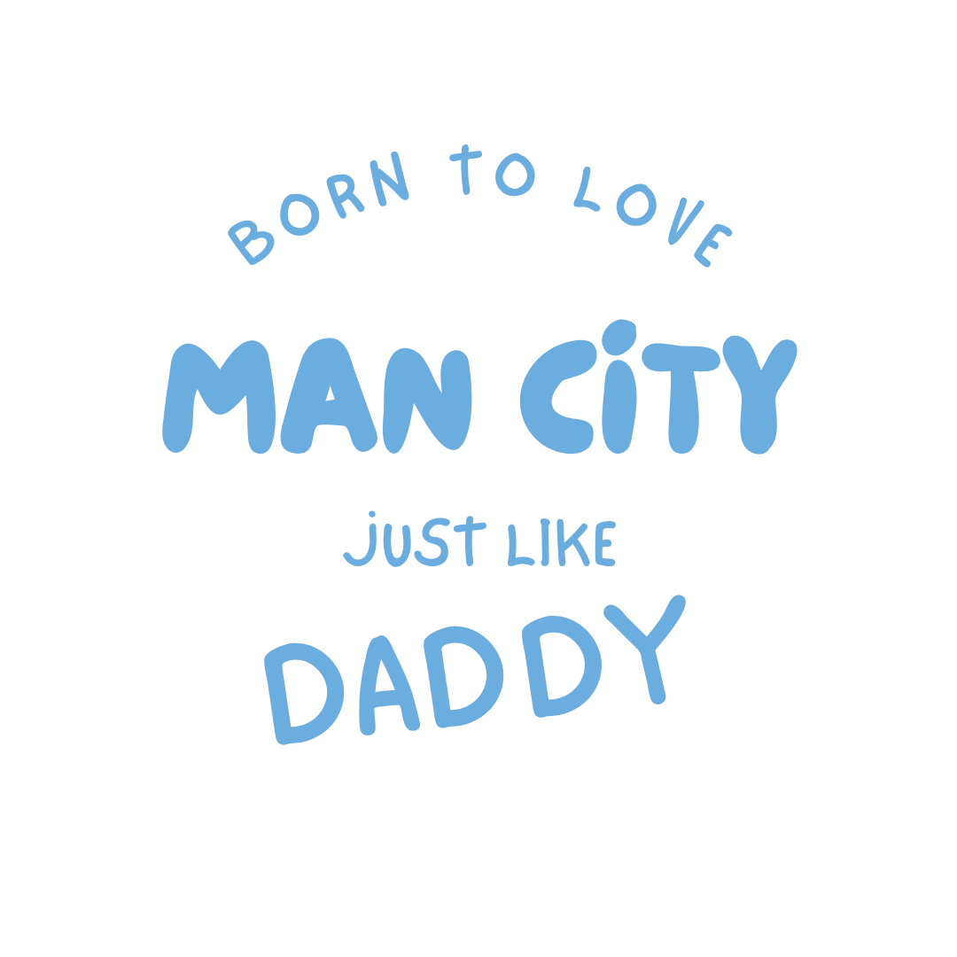 Kid's Born to Love Man City T-Shirt | Young Citizens Crew Neck - Future Etihad Legend