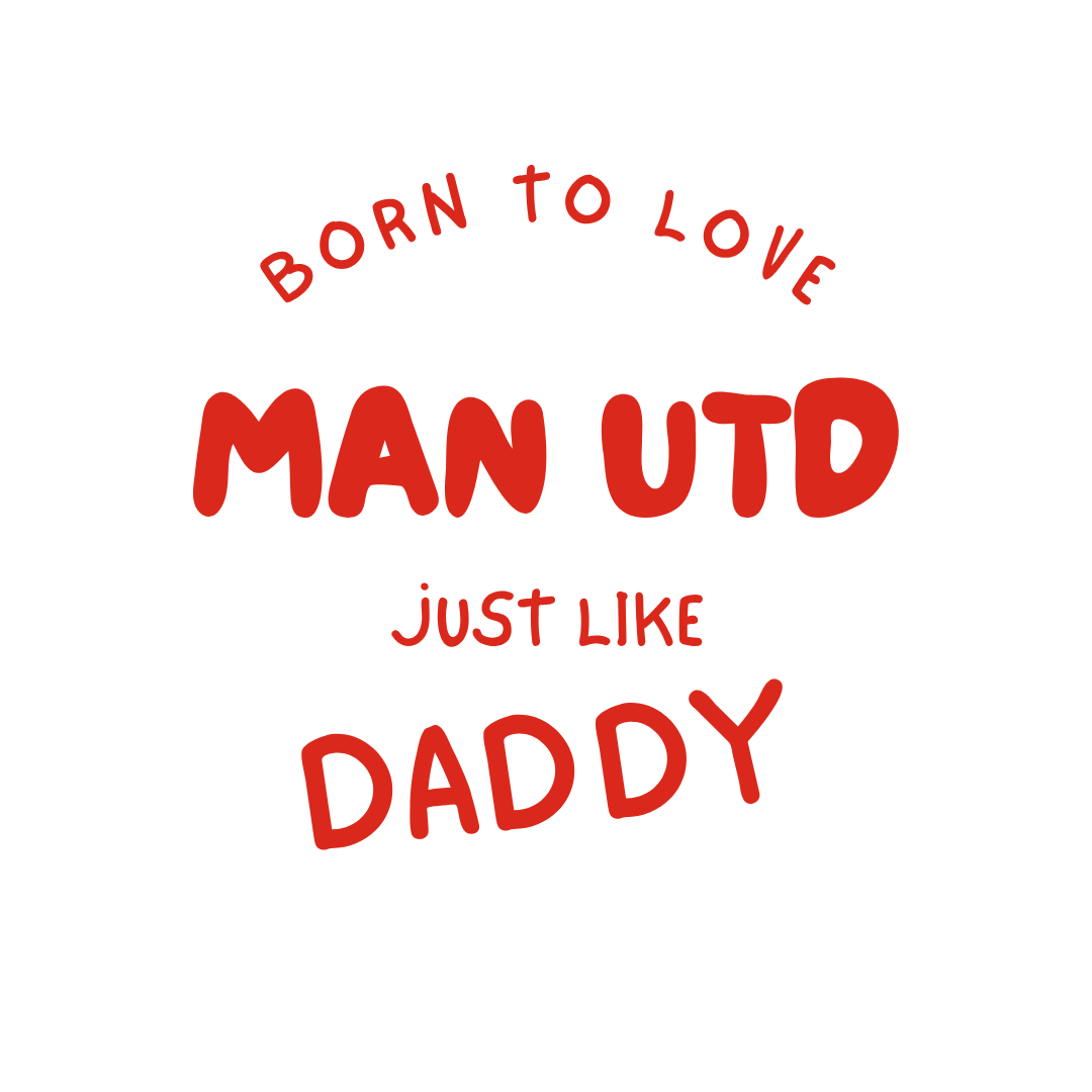 Manchester United Kids T-Shirt | Born to Love Man Utd - Young Red Devils Crew Neck