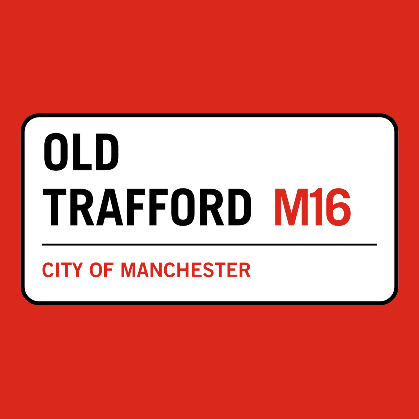 Old Trafford T-Shirt - Man Utd Men's Classic Crew Tee