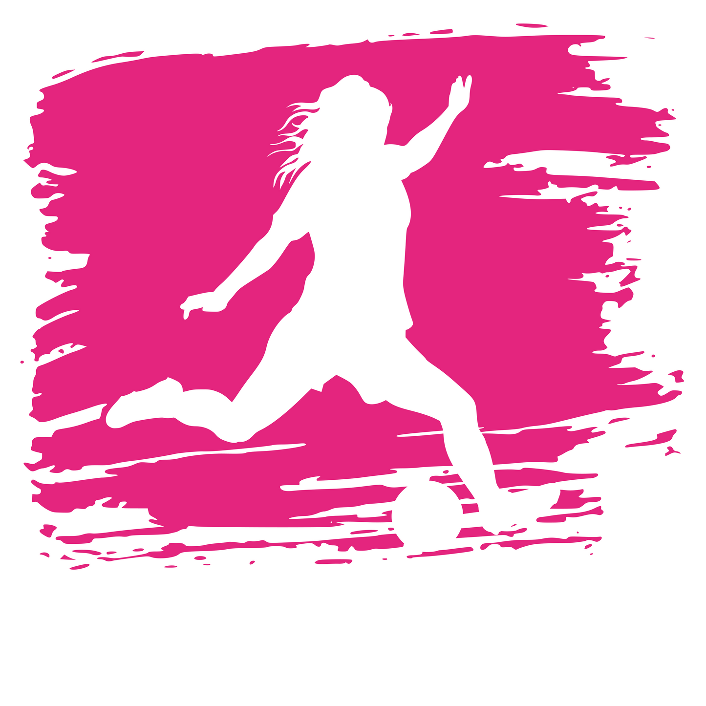 Football Women's T-Shirt | Paint Silhouette Shooting Design