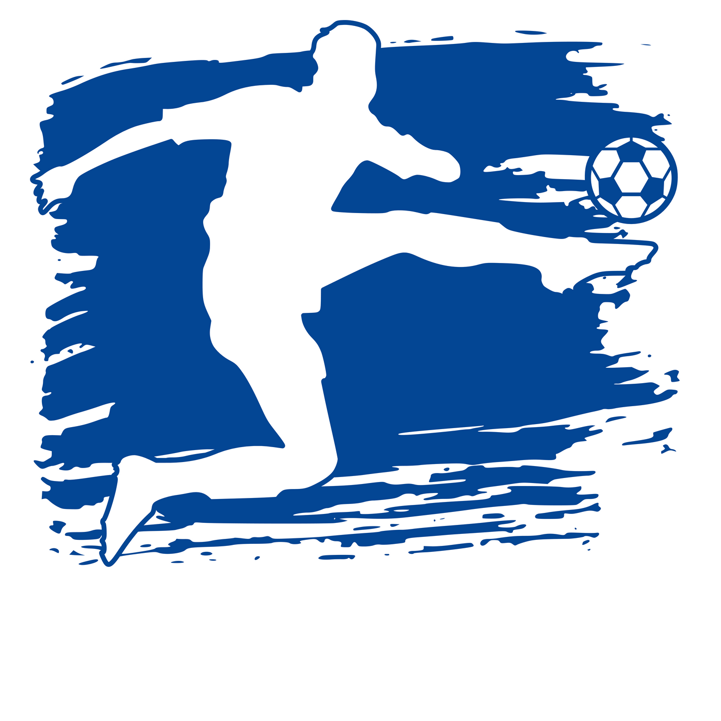 Volleyball Men's T-Shirt | Paint Silhouette Volley Design