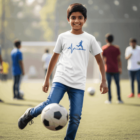 Pulse Footballer Boy's T-Shirt | Crew Neck for Young Fans