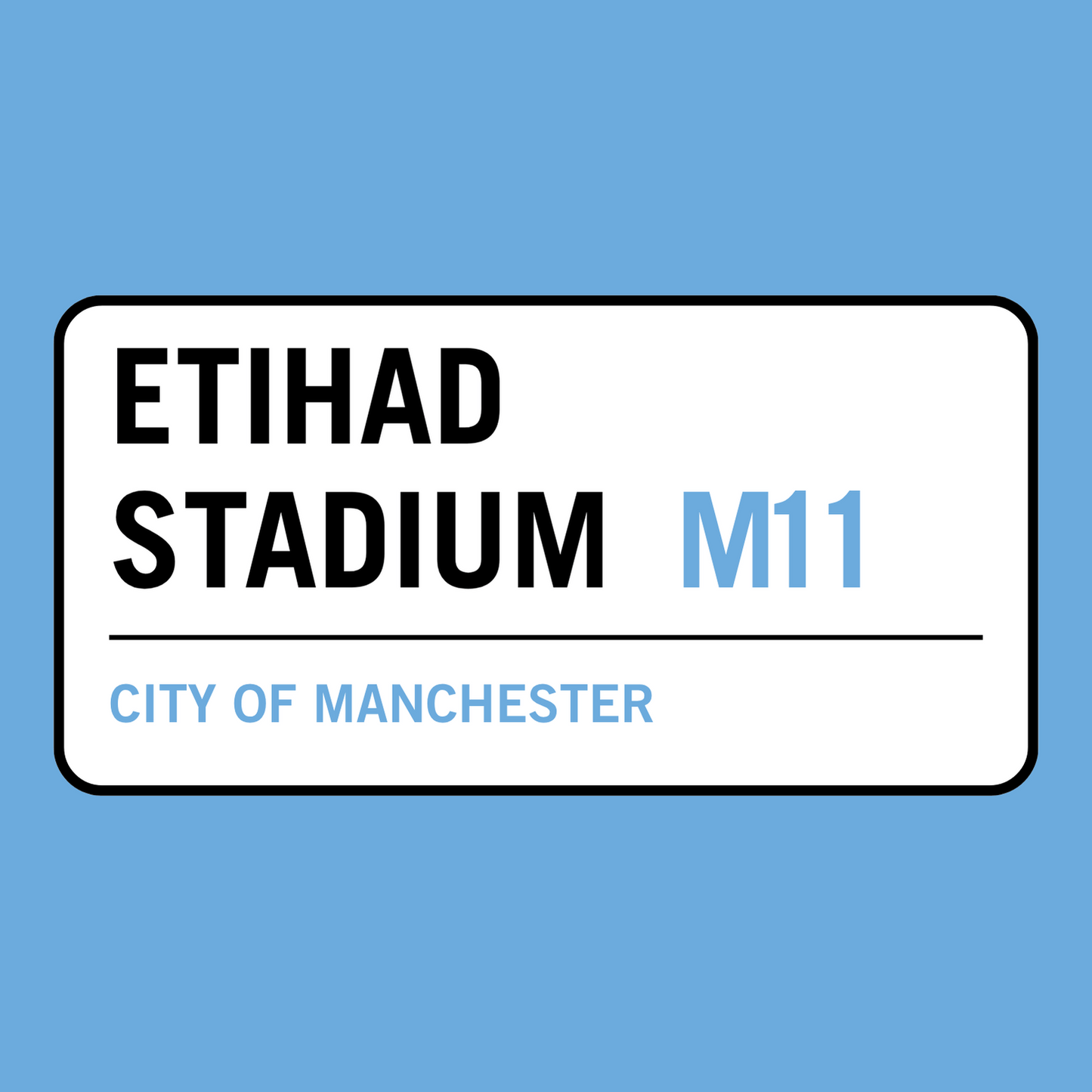 Etihad Stadium Man City t-shirt graphic detail Manchester City