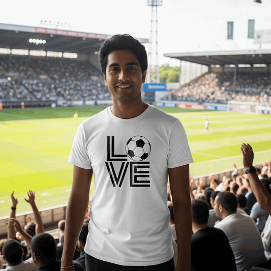 Love Football Men's T-Shirt | Classic Crew for Game Lovers