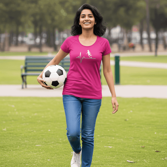 Pulse Footballer Women's T-Shirt | Classic Crew for the Beat of the Game