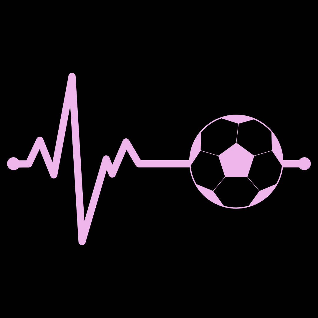 Football Pulse Pink Women's T-Shirt | Crew for Women Who Feel the Game