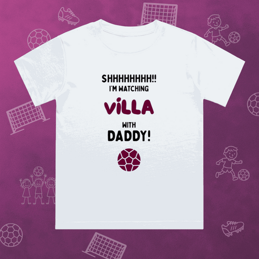 Kid's Born to Love Villa T-Shirt | Young Villans Crew Neck - Future Villa Park Legend