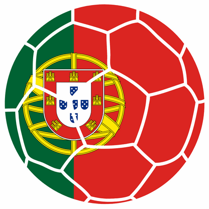Portugal Football Flag Men's T-Shirt | Classic Crew for Fans