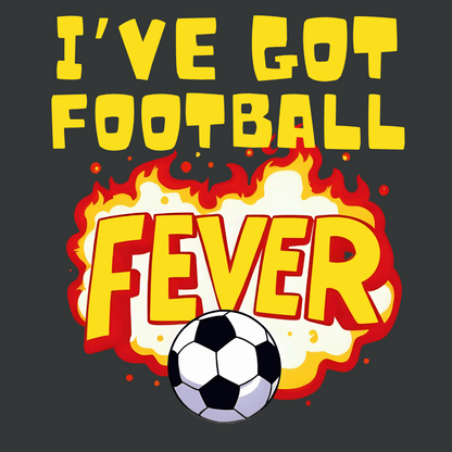 Football Fever Kid's T-Shirt | Crew Neck for Young Fans