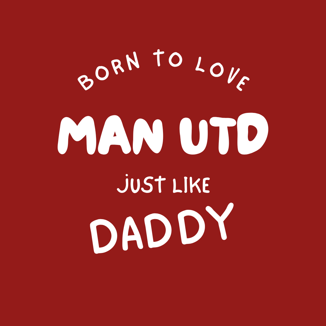 Born to Love Man Utd Kid's T-Shirt | Crew Neck for Young Red Devils