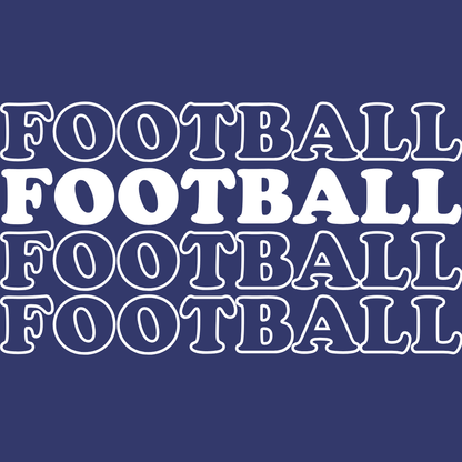 Football Text Kid's T-Shirt | Crew Neck for Young Fans