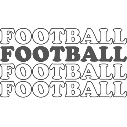 Football Text Kid's T-Shirt | Crew Neck for Young Fans