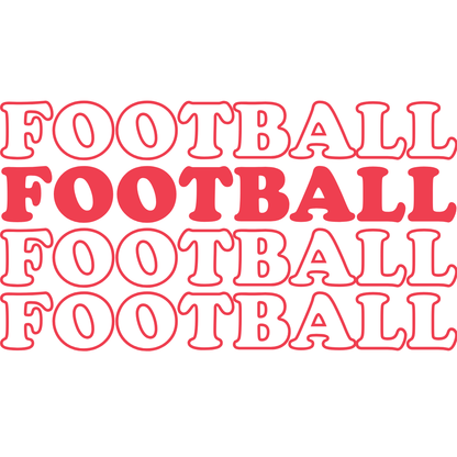 Football Text Kid's T-Shirt | Crew Neck for Young Fans