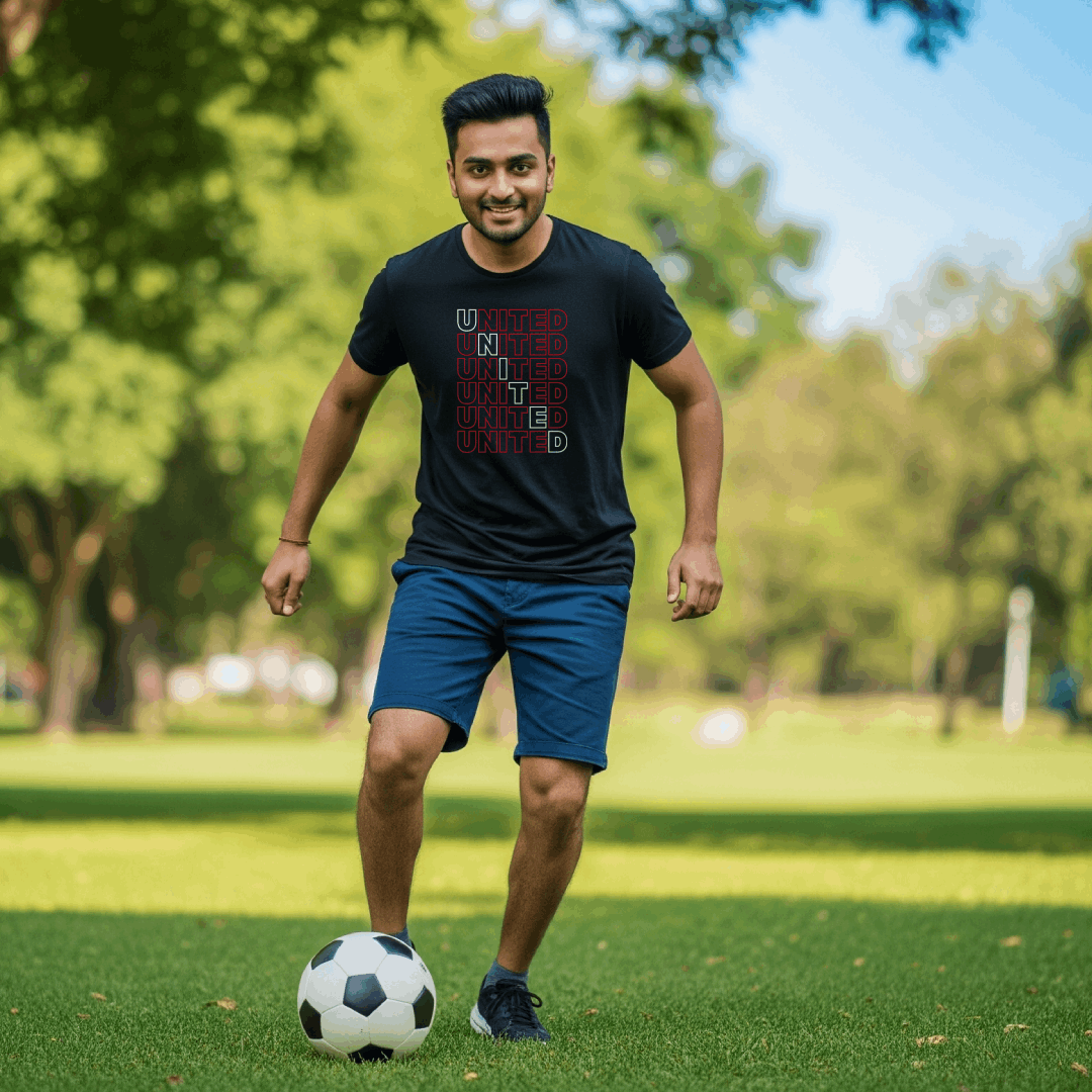 Manchester United Men's T-Shirt | Glory Glory Man Utd - Classic Crew for Old Trafford Legends