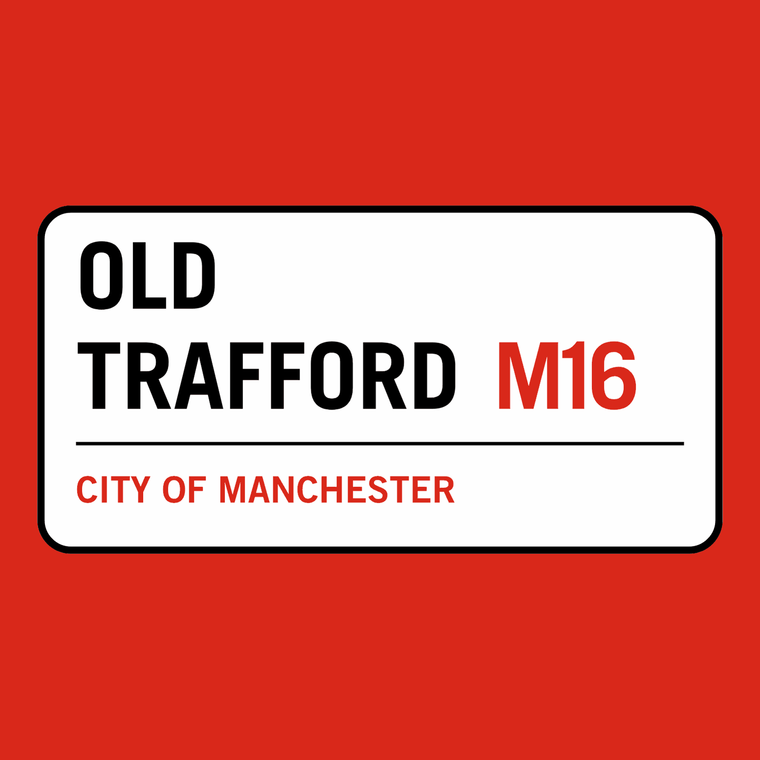 Old Trafford T-Shirt - Man Utd Men's Classic Crew Tee