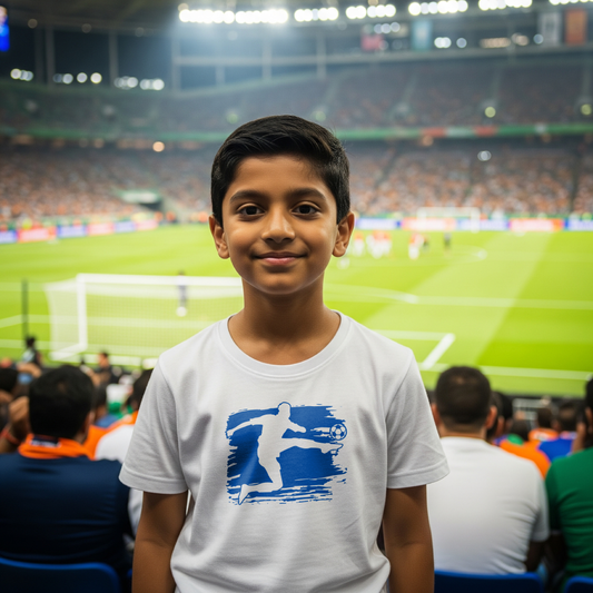 Volley Kid's T-Shirt | Paint Silhouette Volley Design