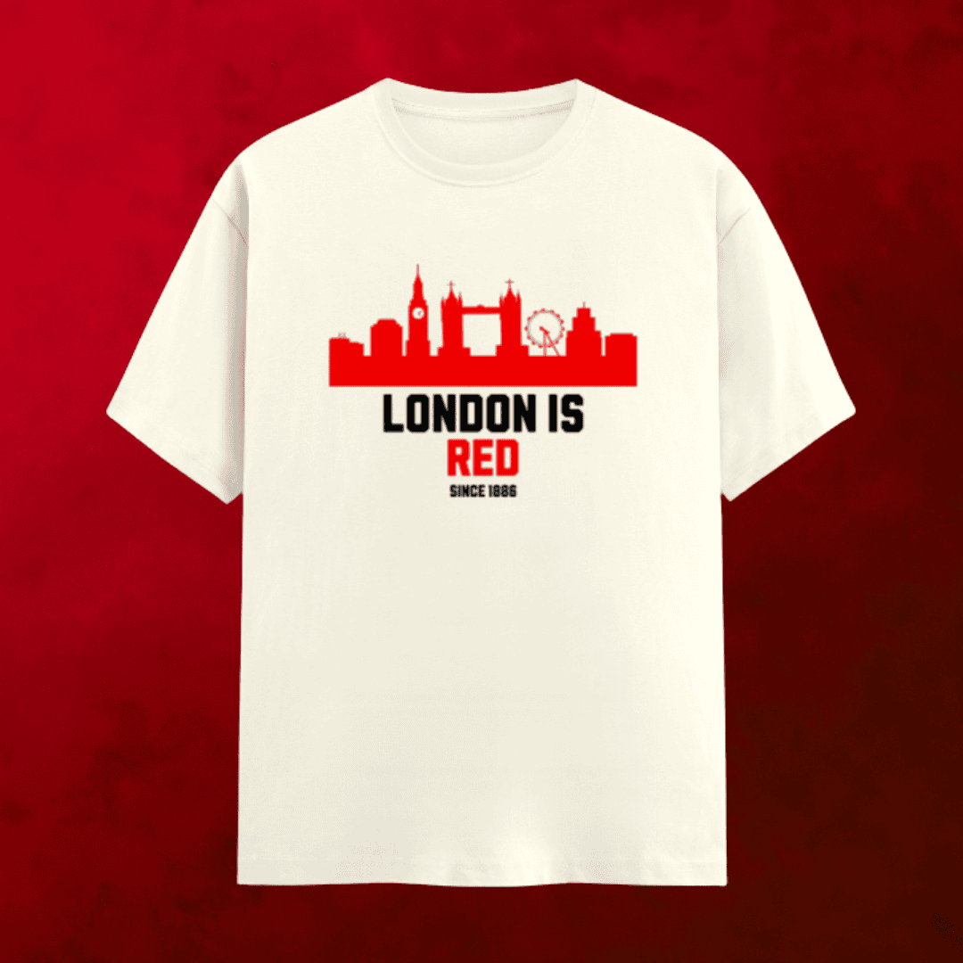 Arsenal London T-Shirt - London Is Red | Classic Gunners Crew