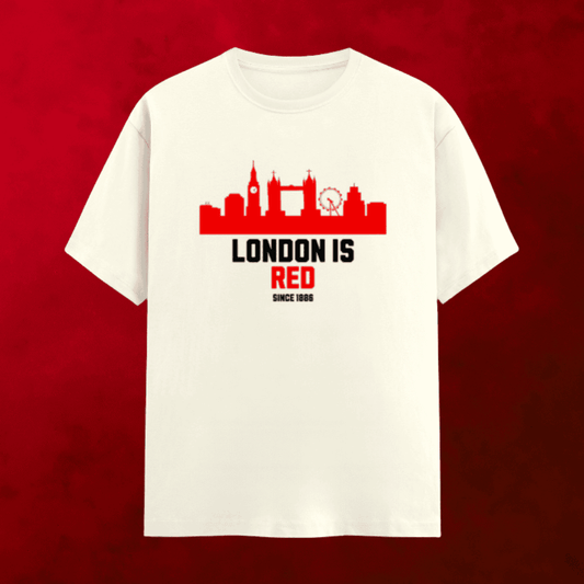 Arsenal London T-Shirt - London Is Red | Classic Gunners Crew