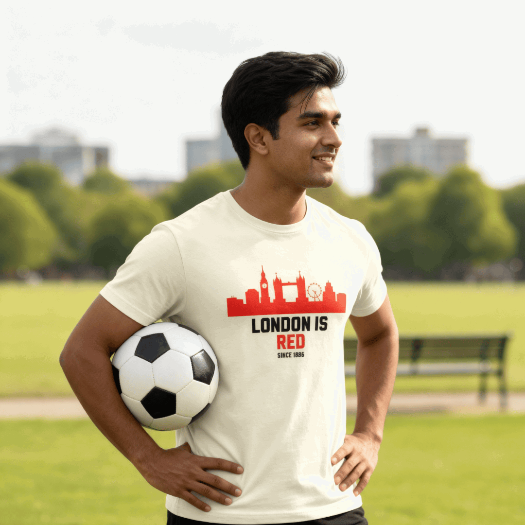 Arsenal London T-Shirt - London Is Red | Classic Gunners Crew