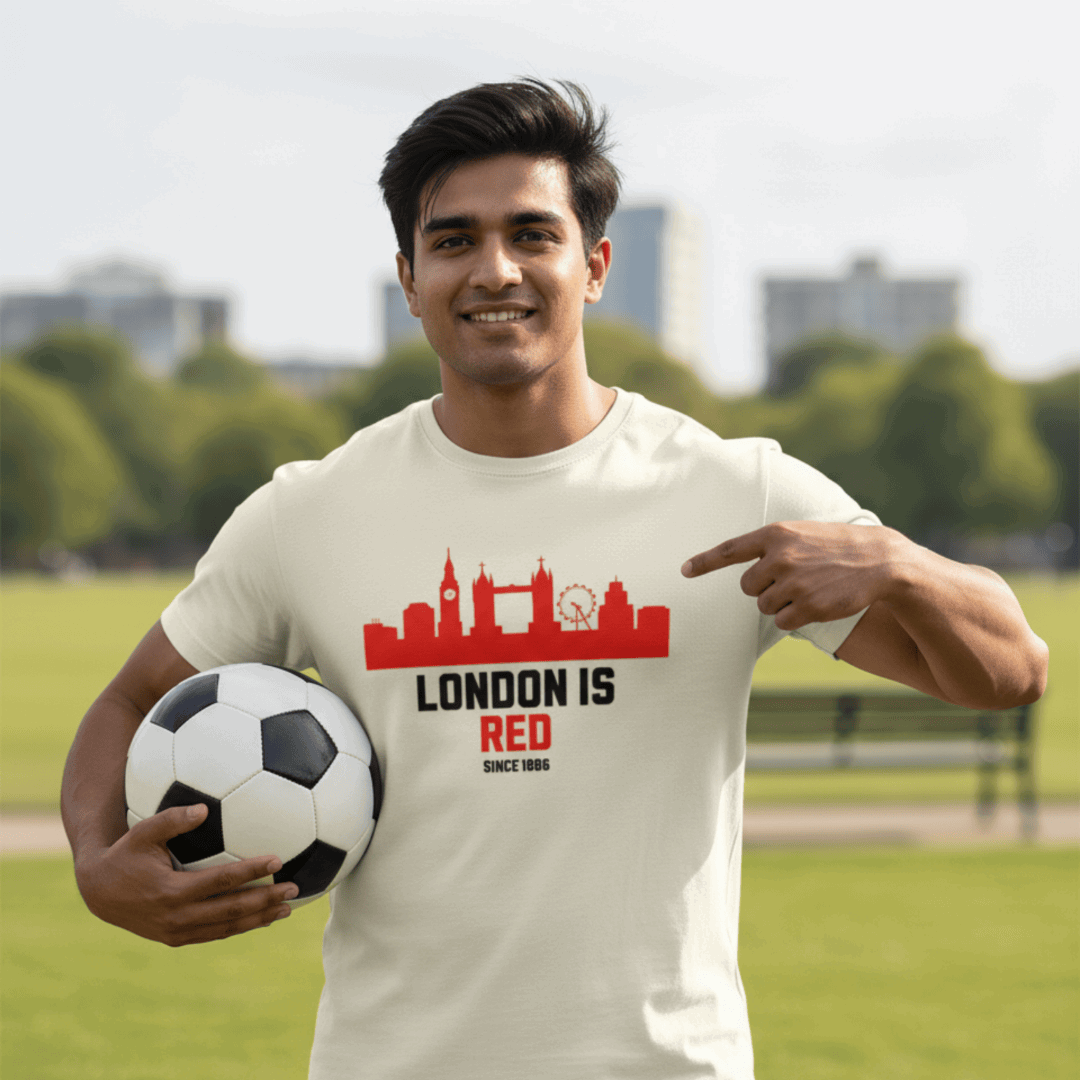 Arsenal London T-Shirt - London Is Red | Classic Gunners Crew