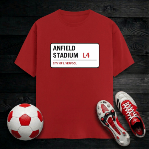 Anfield Stadium Liverpool Men's T-Shirt | Home of the Reds