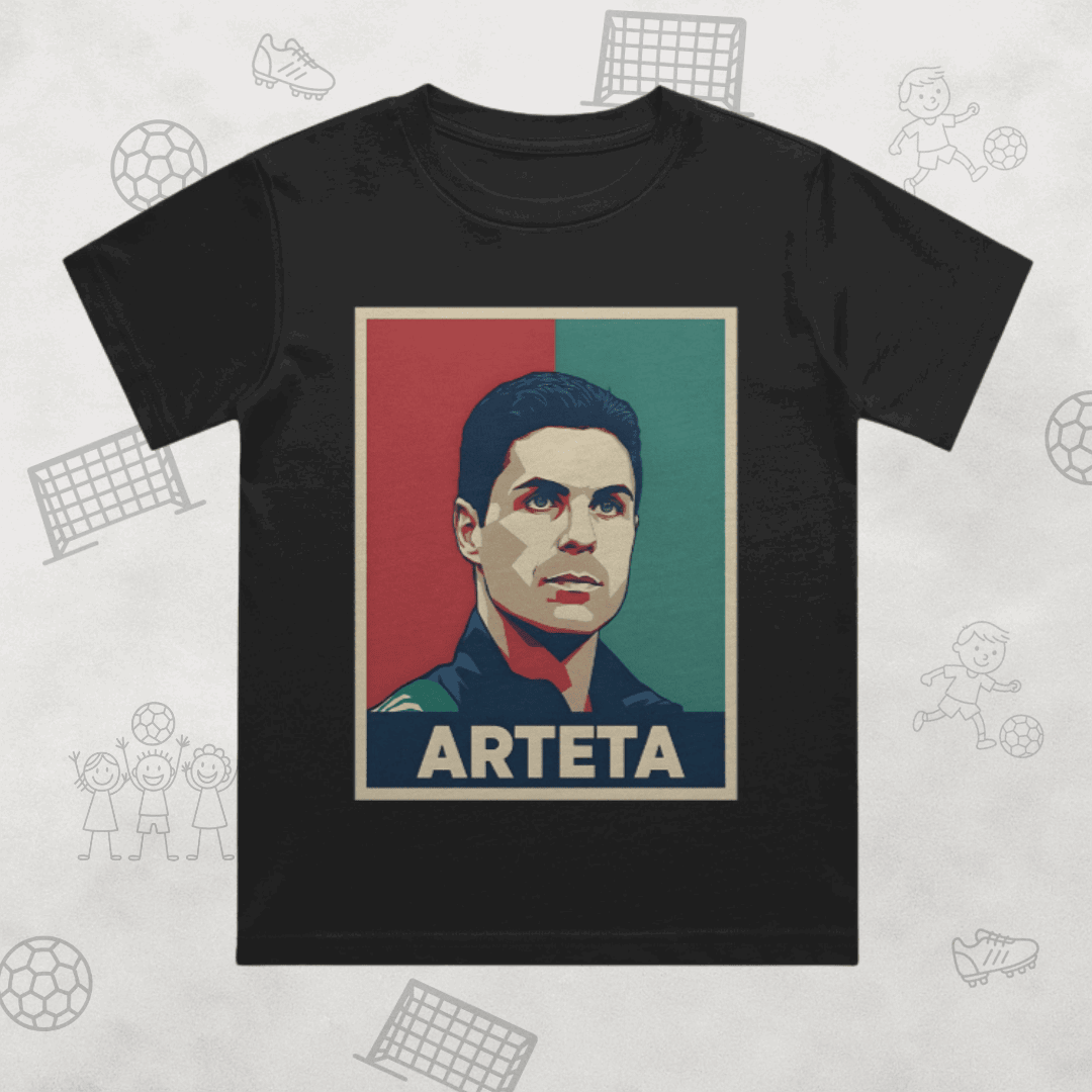 Mikel Arteta Arsenal Boy's T-Shirt | North London's Architect