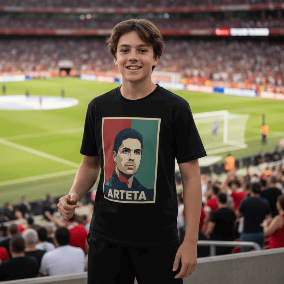 Mikel Arteta Arsenal Boy's T-Shirt | North London's Architect