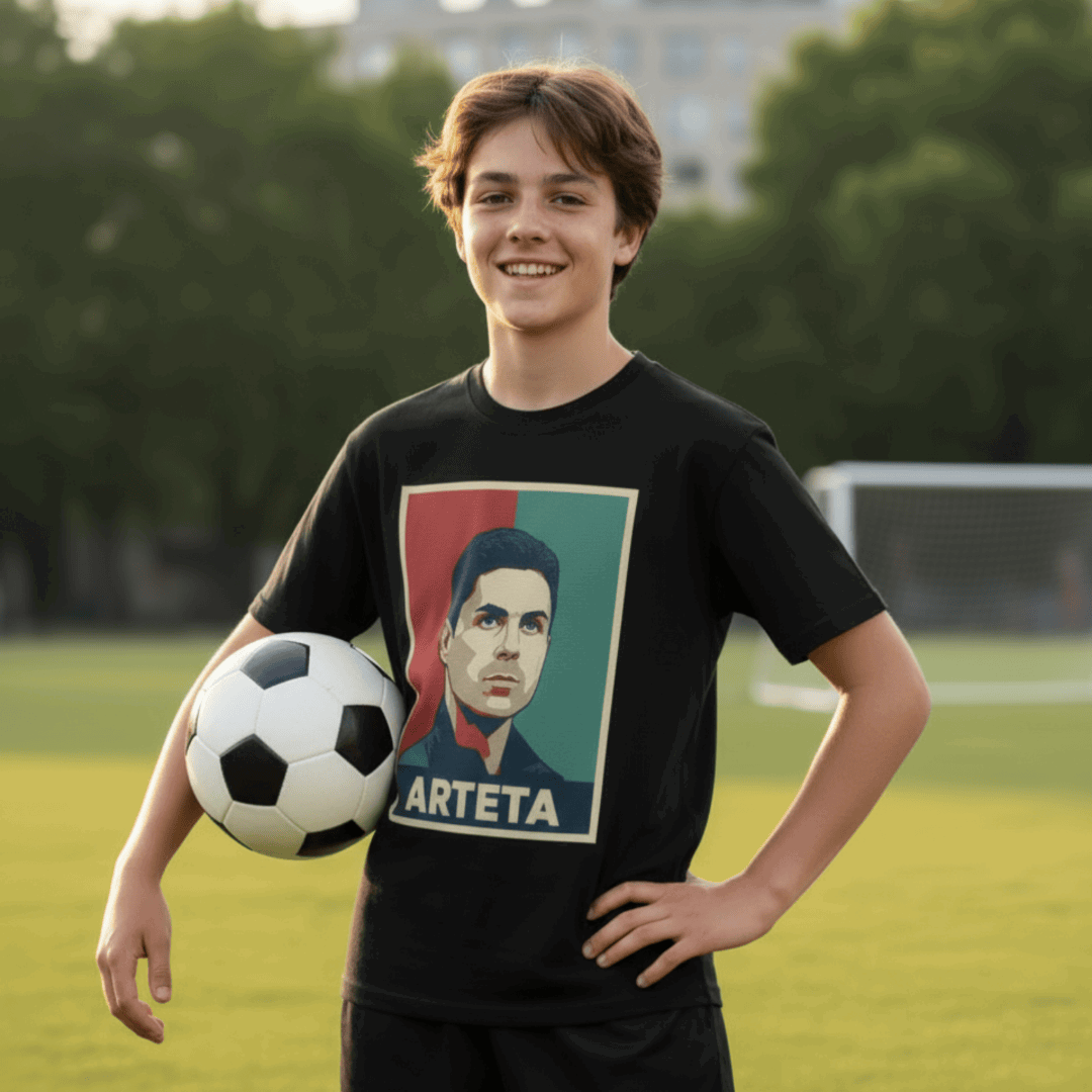 Mikel Arteta Arsenal Boy's T-Shirt | North London's Architect