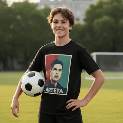 Mikel Arteta Arsenal Boy's T-Shirt | North London's Architect