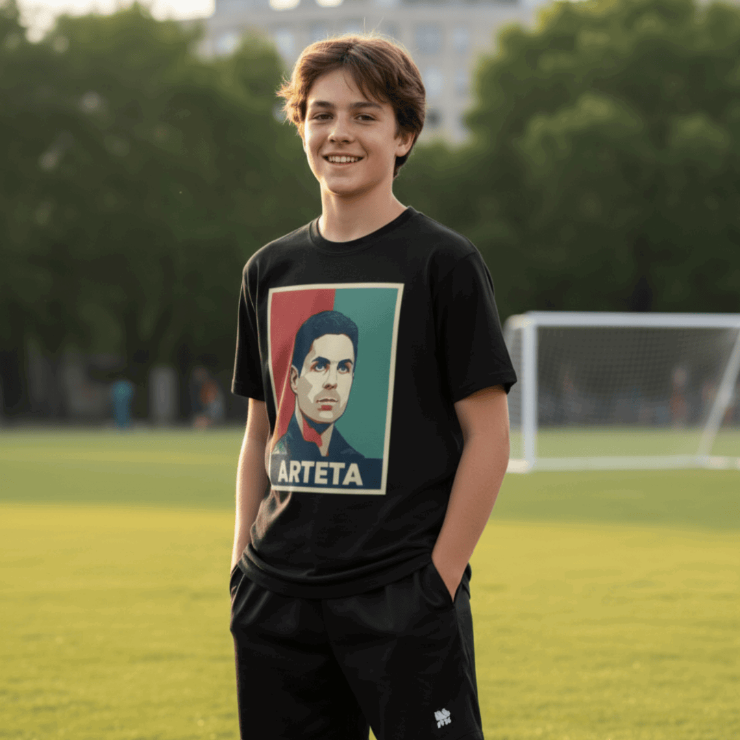 Mikel Arteta Arsenal Boy's T-Shirt | North London's Architect