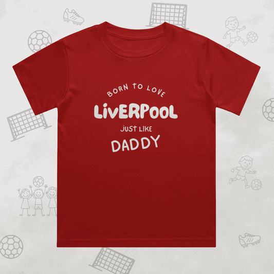 Liverpool FC Kids T-Shirt | Born to Love Liverpool - Young Reds Crew Neck