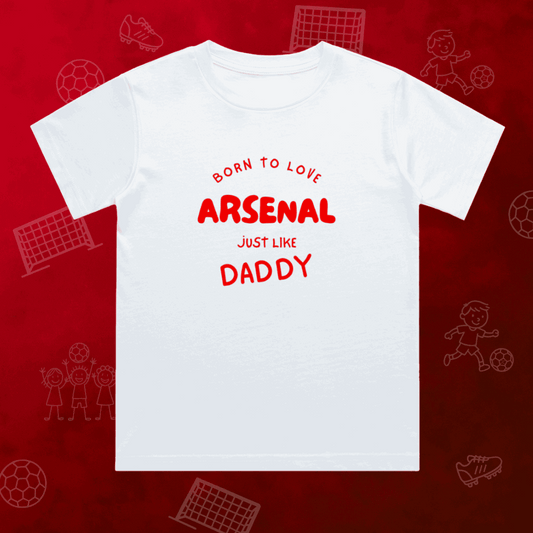 Kids Shh! I'm Watching Arsenal T-Shirt | Young Gunners Matchday Crew - Future Emirates Legend