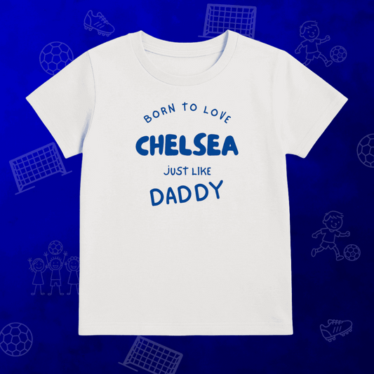 Kids Born to Love Chelsea T-Shirt | Young Blues Crew - Future Stamford Bridge Legend