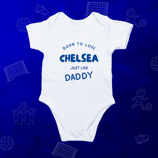 Baby Born to Love Chelsea Romper | Tiny Blues One-Piece - Future Stamford Bridge Superstar