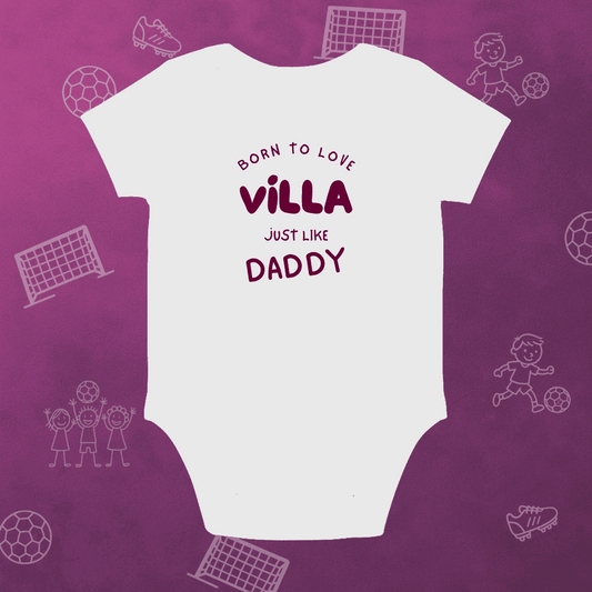 Born to Love Villa Baby Romper | Tiny Villans Bodysuit - Future Villa Park Star