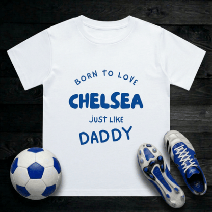 Kids Born to Love Chelsea T-Shirt | Young Blues Crew - Future Stamford Bridge Legend