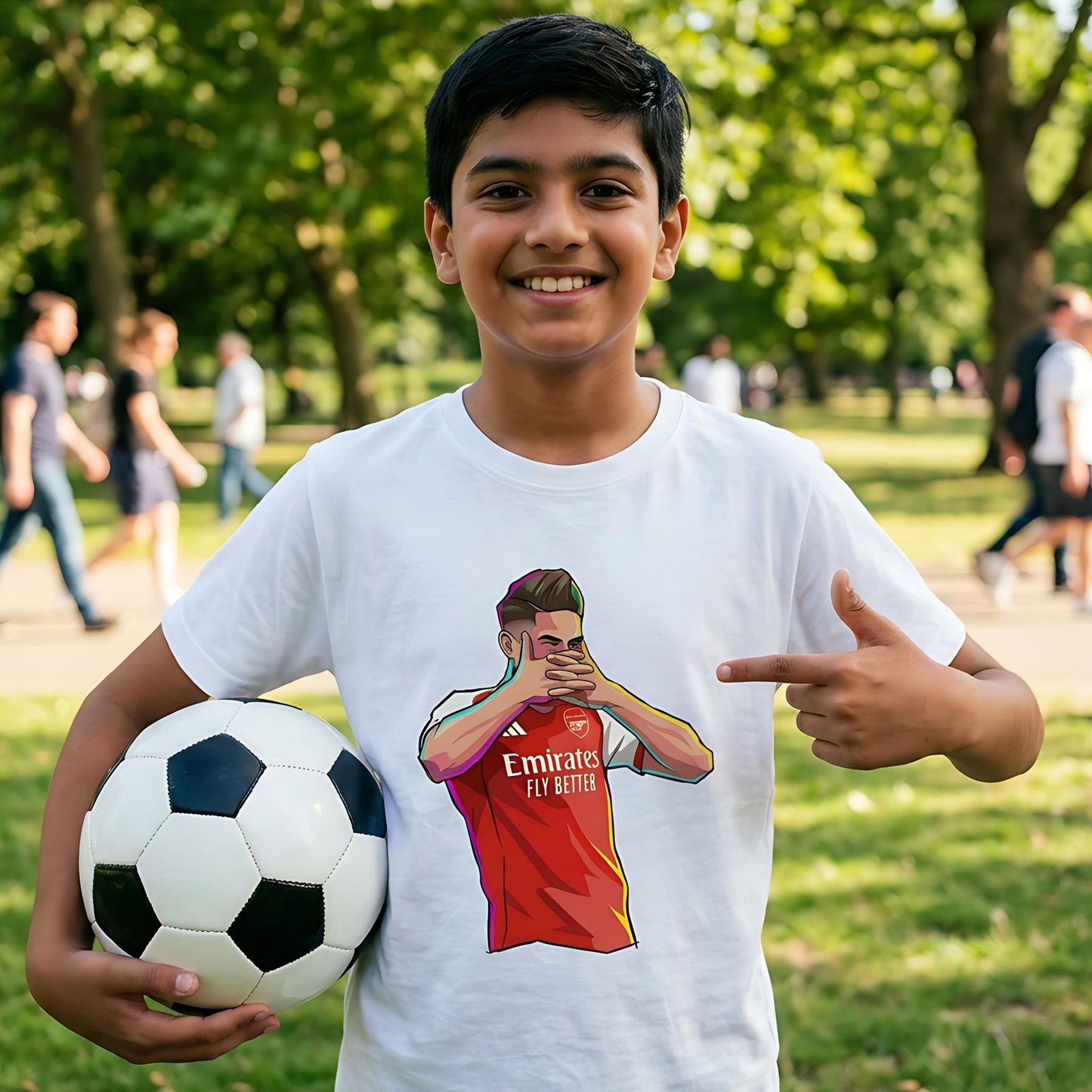 Gyokeres Celebration - Boy's Arsenal T-shirt