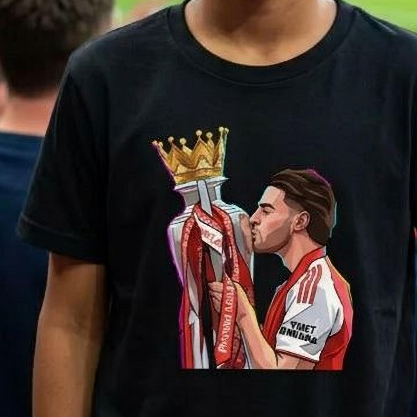 Declan Rice 'Champion's Kiss' - Boy's Arsenal T-shirt