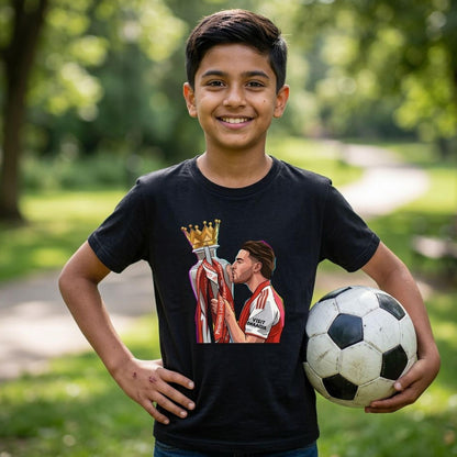 Declan Rice 'Champion's Kiss' - Boy's Arsenal T-shirt
