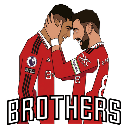 Men’s Casemiro & Bruno Fernandes T-Shirt – Manchester United Brothers Fan Tee