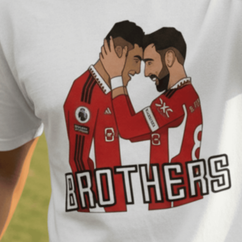 Men’s Casemiro & Bruno Fernandes T-Shirt – Manchester United Brothers Fan Tee