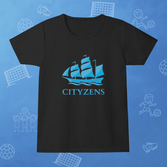Manchester City Girl's T-Shirt - Crew Neck | Cityzen Kids Official