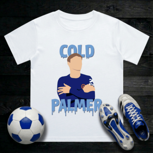 Kids Cold Palmer T-Shirt | Chelsea FC Young Blues Crew - Ice Cold Finisher Legend