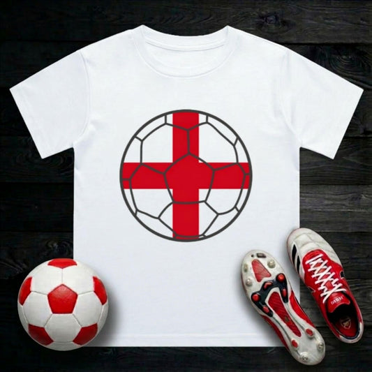 England Football Flag Kids T-Shirt | Classic Crew for Fans