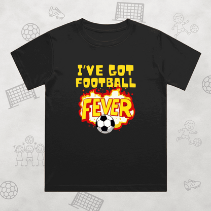 Football Fever Kid's T-Shirt | Crew Neck for Young Fans