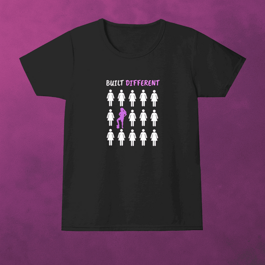 Built Different Girl's T-Shirt | Crew Neck for Young Fans