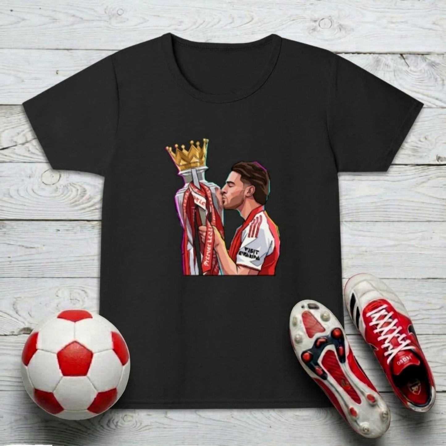 Declan Rice 'Champion's Kiss' - Girl's Arsenal T-shirt