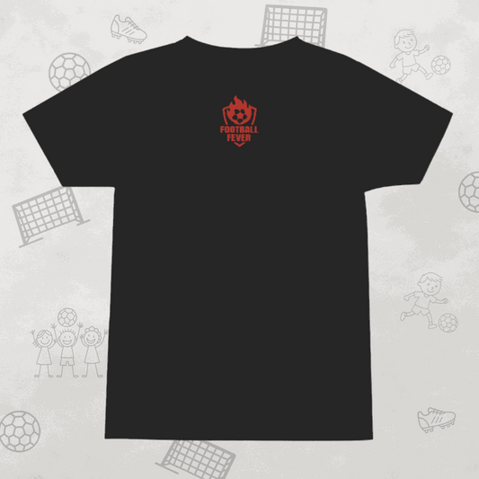 Manchester is Red Man Utd Girl's Crew Neck T-Shirt - Back view